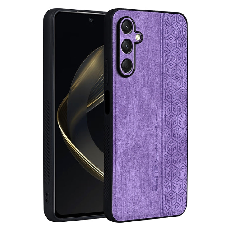 For Samsung Galaxy A16 5G AZNS 3D Embossed Skin Feel Phone Case(Purple)