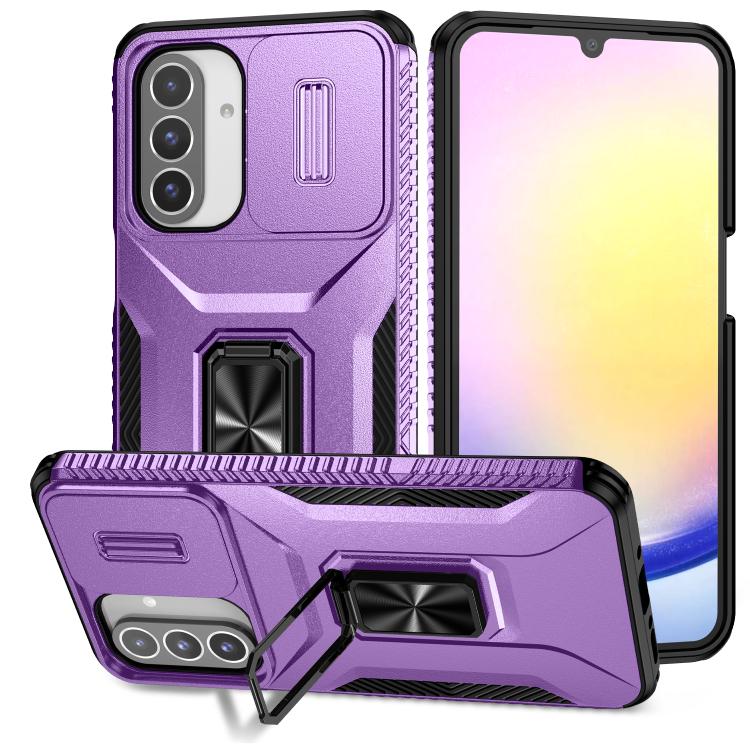 For Samsung Galaxy A17 5G / A26 5G Sliding Camshield Holder Phone Case(Purple)