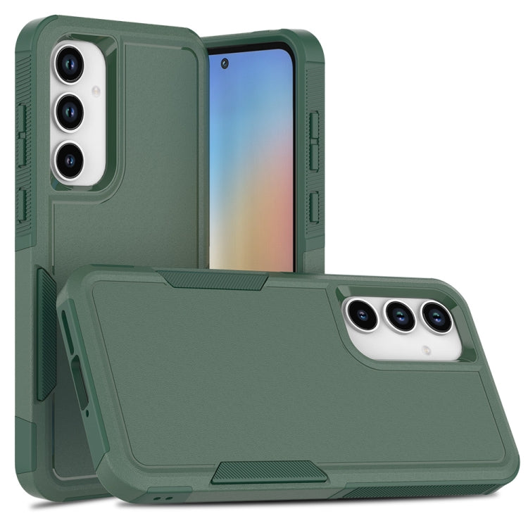 For Samsung Galaxy A35 5G / A55 5G 2 in 1 PC + TPU Phone Case(Dark Green)