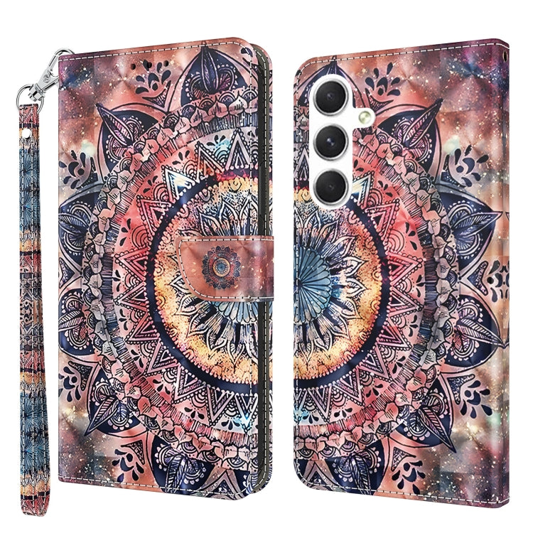 For Samsung Galaxy A16 5G 3D Painted Leather Phone Case(Colorful Mandala)