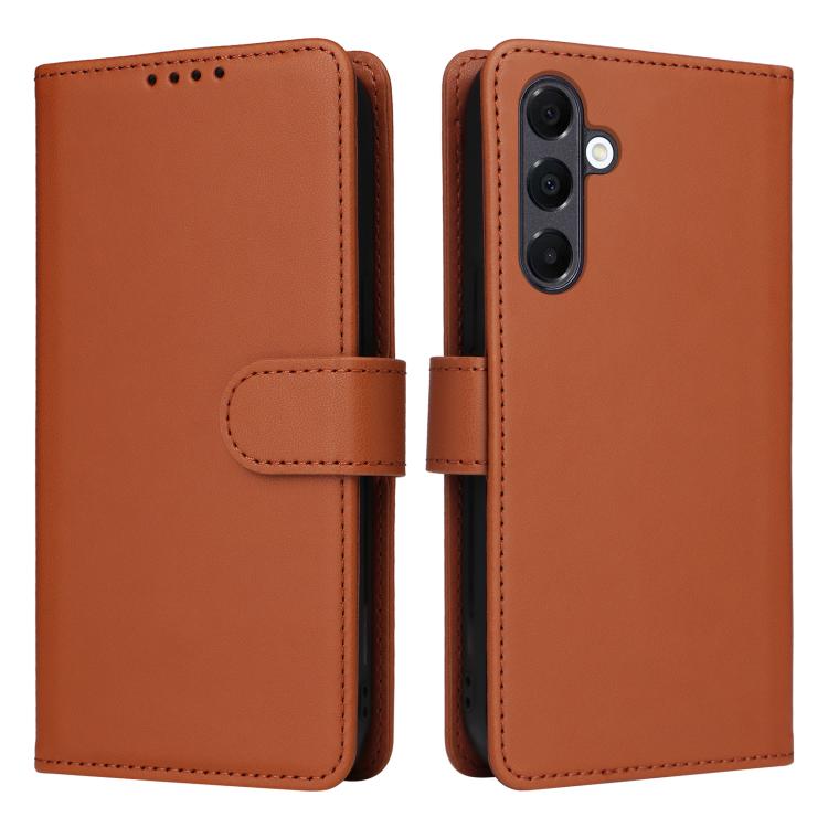 For Samsung Galaxy A16 5G BETOPNICE BN-005 2 in 1 Detachable Imitate Genuine Leather Phone Case(Brown)
