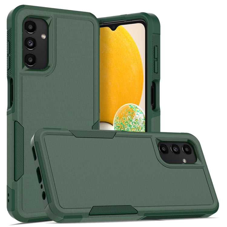 For Samsung Galaxy A13 4G&5G / A04s 2 in 1 PC + TPU Phone Case(Dark Green)