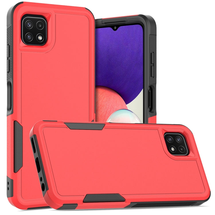 For Samsung Galaxy A22 5G 2 in 1 PC + TPU Phone Case(Red)