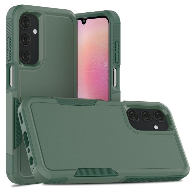 For Samsung Galaxy A25 5G 2 in 1 PC + TPU Phone Case(Dark Green)