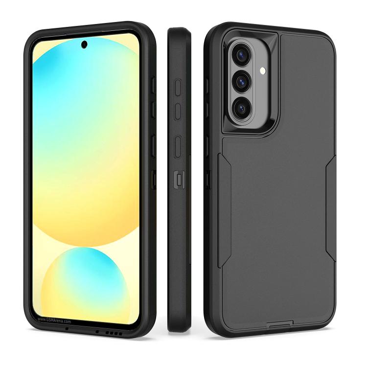 For Samsung Galaxy A36 Magnetic PC Hybrid TPU Phone Case(Black)