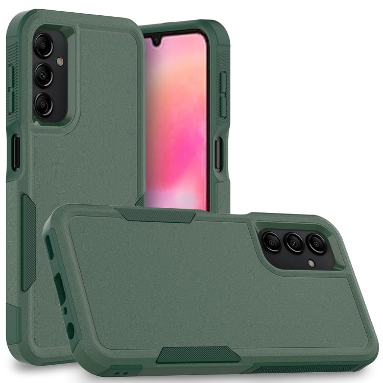 For Samsung Galaxy A24 2 in 1 PC + TPU Phone Case(Dark Green)
