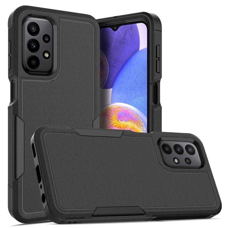 For Samsung Galaxy A23 4G / 5G 2 in 1 PC + TPU Phone Case(Black)