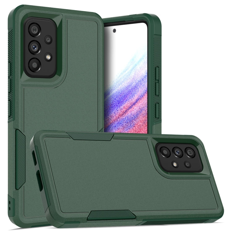 For Samsung Galaxy A53 5G 2 in 1 PC + TPU Phone Case(Dark Green)