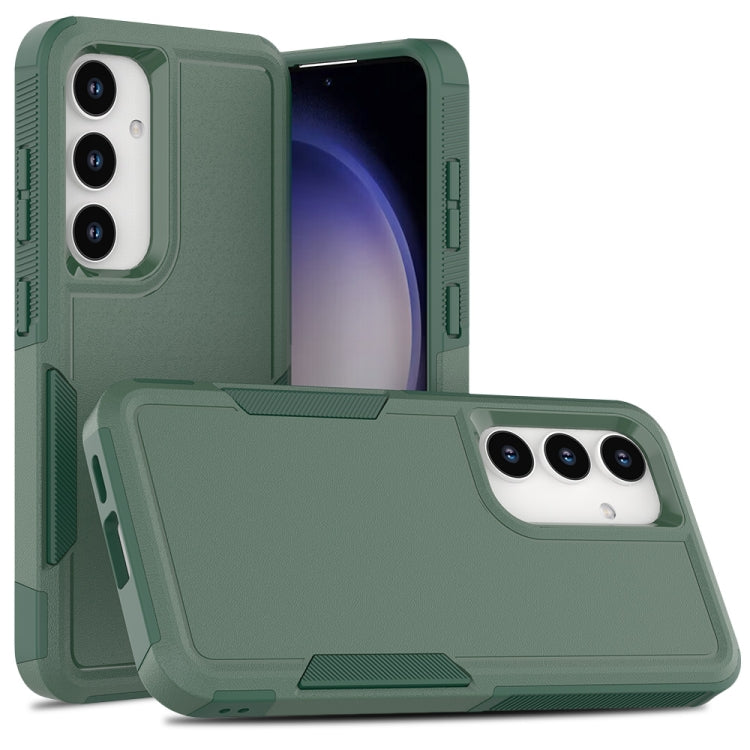 For Samsung Galaxy S24 5G 2 in 1 PC + TPU Phone Case(Dark Green)
