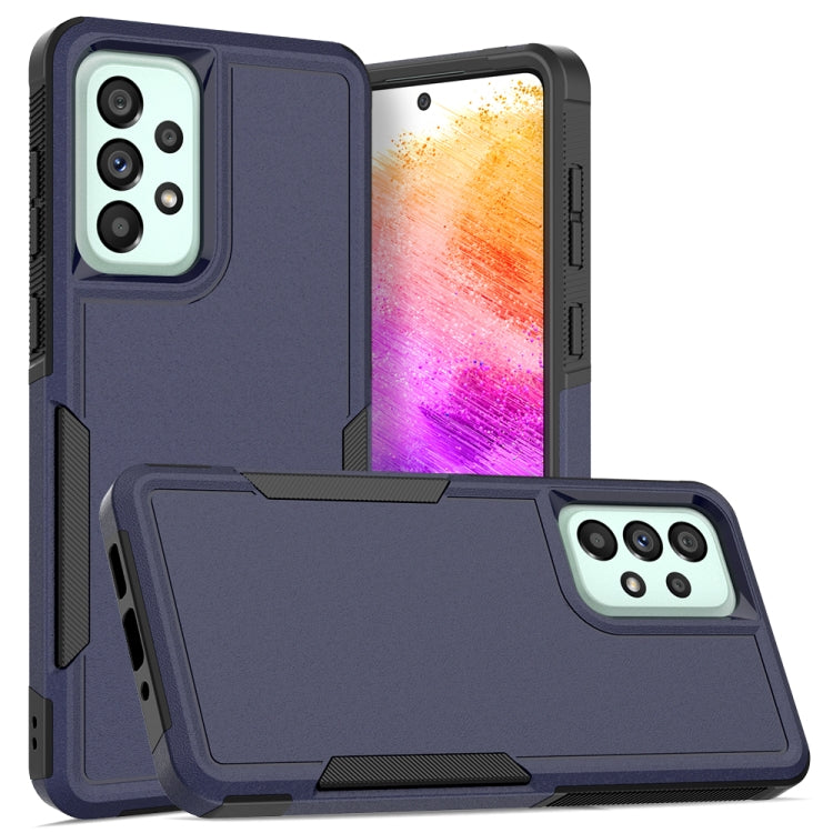 For Samsung Galaxy A73 5G 2 in 1 PC + TPU Phone Case(Dark Blue)