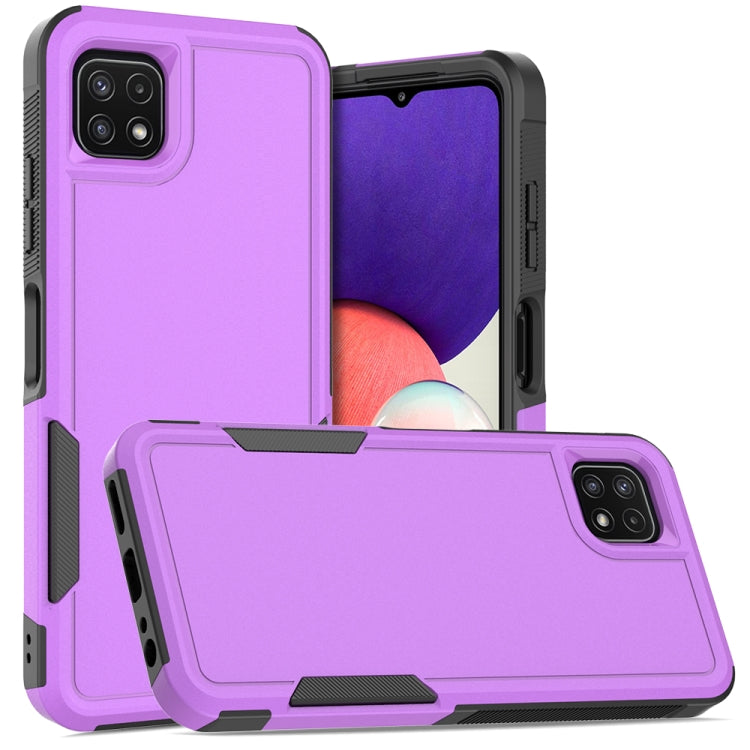 For Samsung Galaxy A22 5G 2 in 1 PC + TPU Phone Case(Purple)