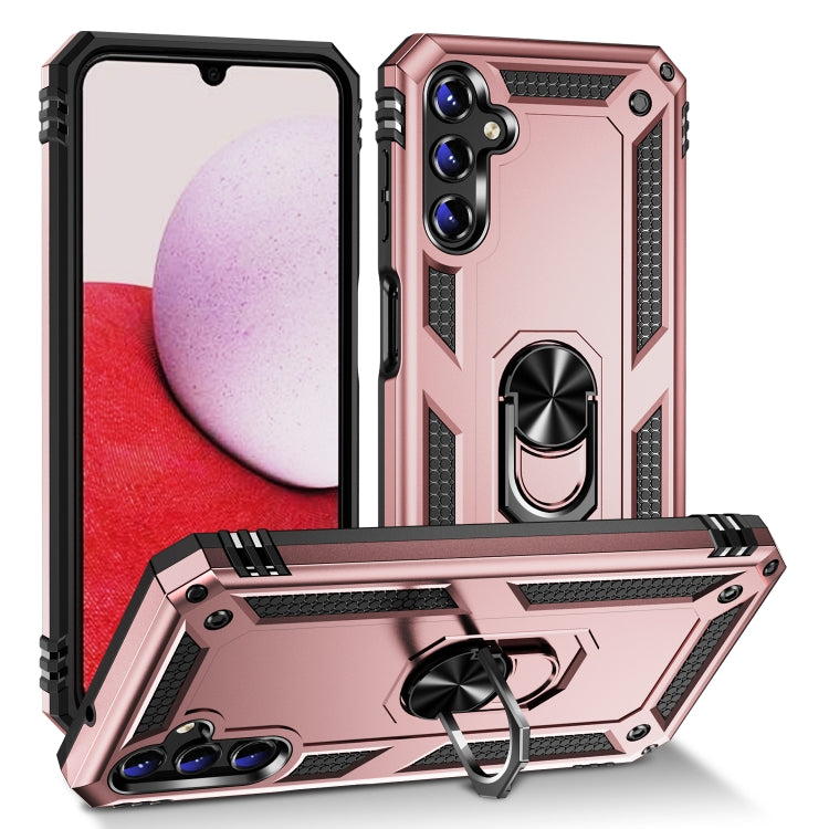 For Samsung Galaxy A14 5G Shockproof TPU + PC Phone Case(Rose Gold)