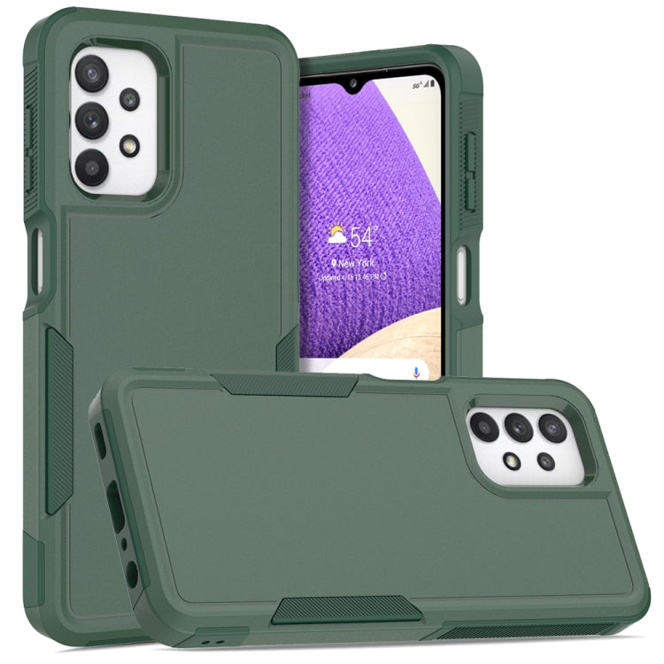 For Samsung Galaxy A32 5G 2 in 1 PC + TPU Phone Case(Dark Green)