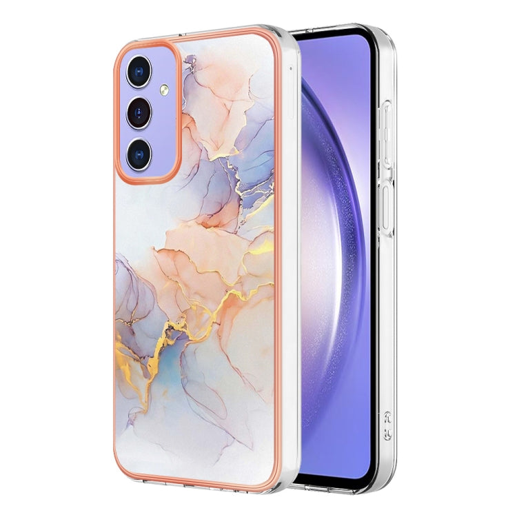 For Samsung Galaxy A16 5G Electroplating IMD TPU Phone Case(White Marble)
