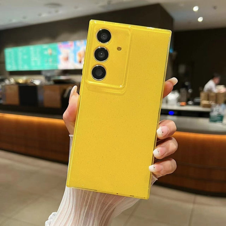 For Samsung Galaxy A15 5G Jelly Glitter Solid Color TPU Phone Case(Yellow)