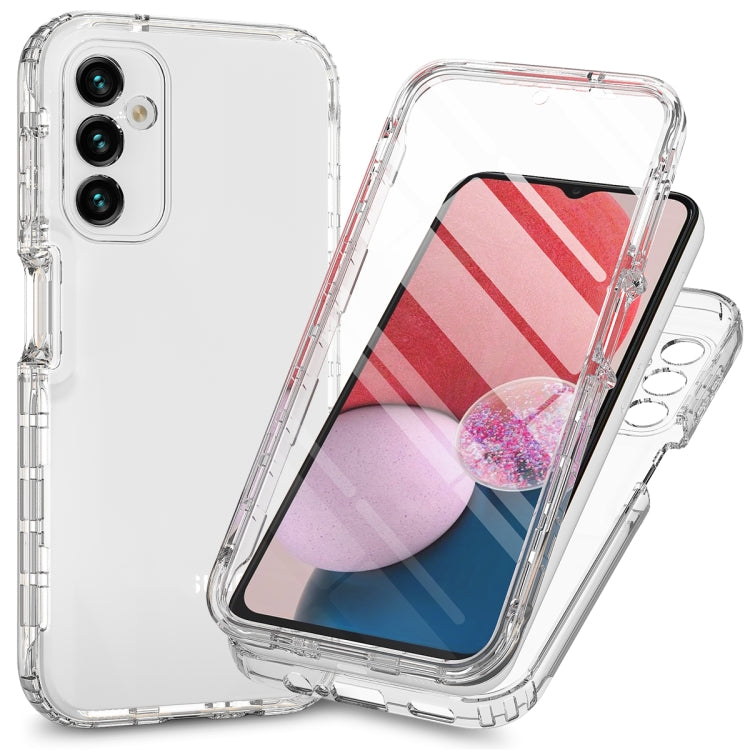 For Samsung Galaxy A14 4G / A14 5G Integrated Transparent Gradient Color TPU + PC + PET Protective Phone Case(Transparent)