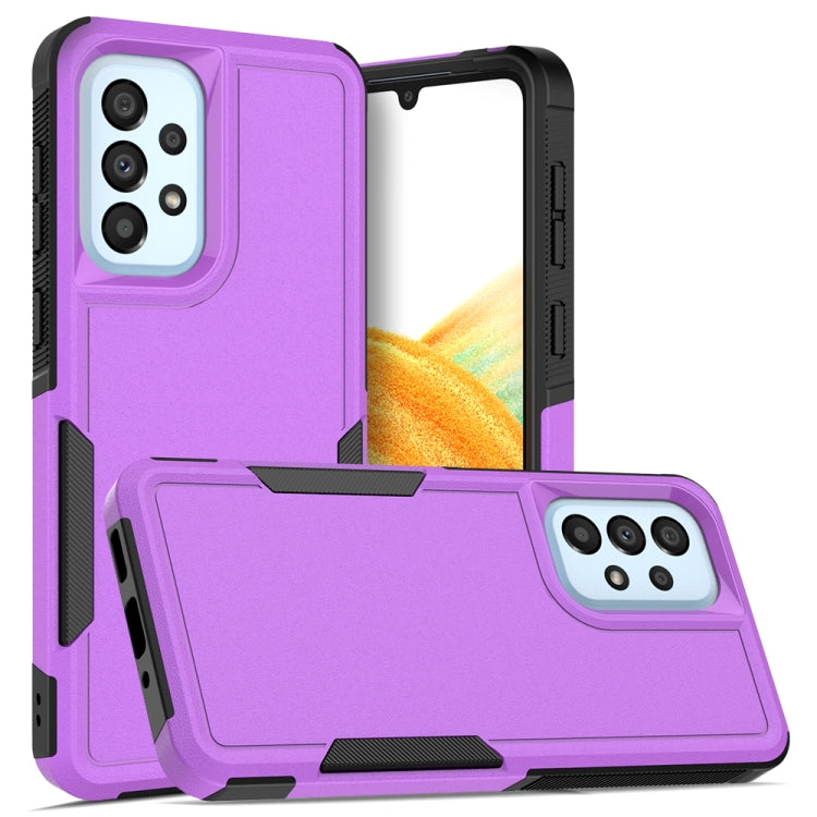 For Samsung Galaxy A33 5G 2 in 1 PC + TPU Phone Case(Purple)