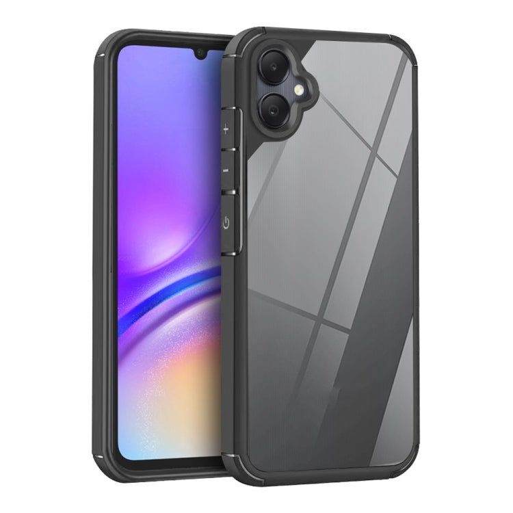 For Samsung Galaxy A05 Acrylic+TPU Transparent Shockproof Phone Case(Black)