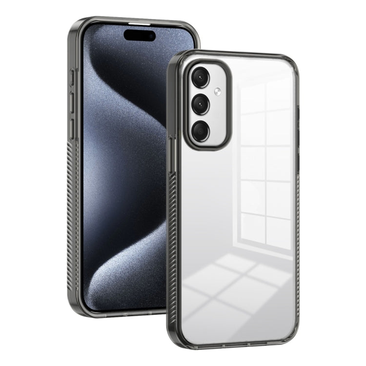 For Samsung Galaxy A16 5G Anti-slip Clear Acrylic Hybrid TPU Phone Case(Black)