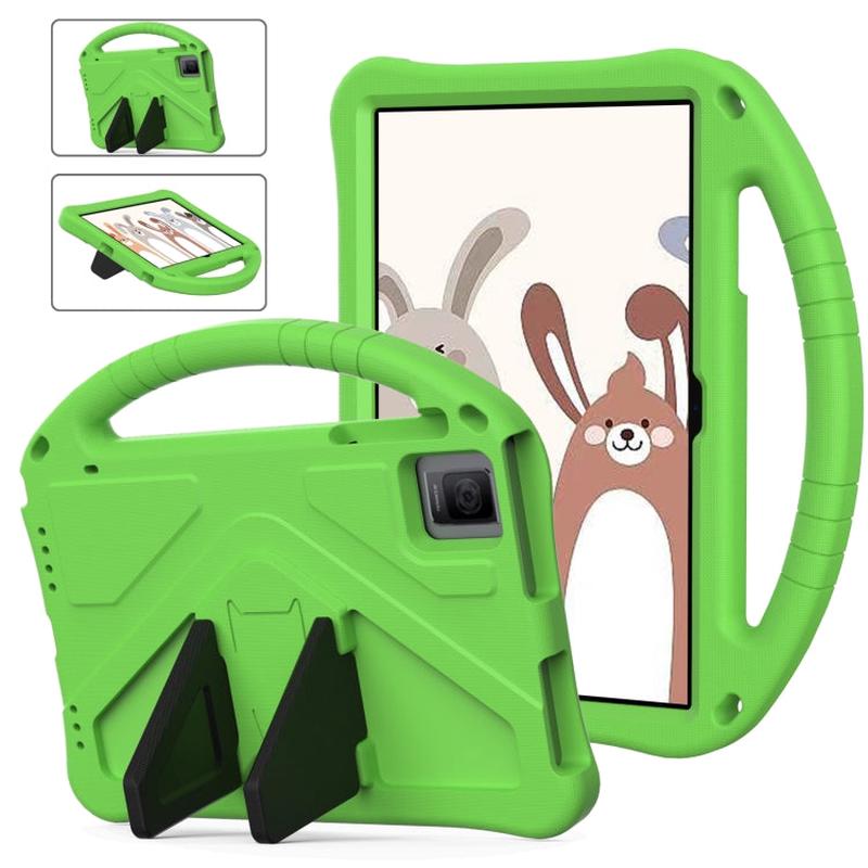 For T-Mobile REVVL Tab 10.36 2023 EVA Shockproof Tablet Case with Holder(Green)