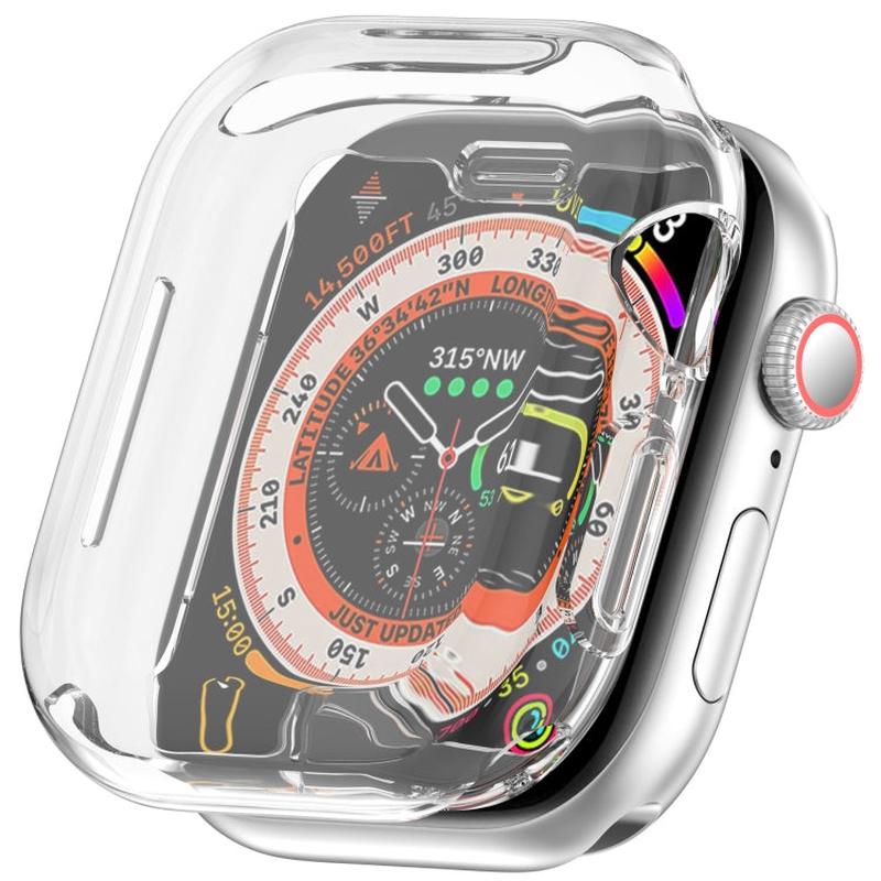 For Apple Watch Series 11 / 10 46mm All-inclusive Plating TPU Watch Case(Transparent)