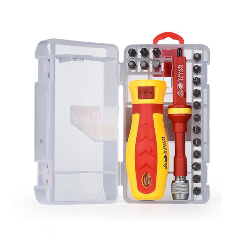 18pcs /Set Multi-Purpose Telescopic Screwdriver Tester Bit Combination(M18)