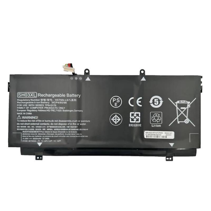 SH03XL 5020mAh Laptop Battery Replacement For HP Spectre x360 TPN-Q178