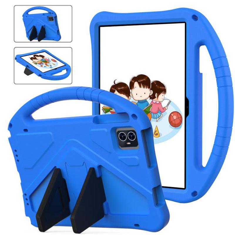For T-Mobile Revvl Tab 2 2025 EVA Shockproof Tablet Case with Holder(Blue)