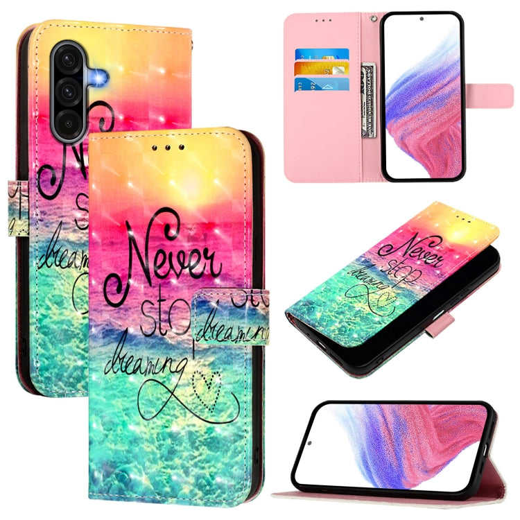 For Samsung Galaxy A36 5G 3D Painting Horizontal Flip Leather Phone Case(Chasing Dreams)