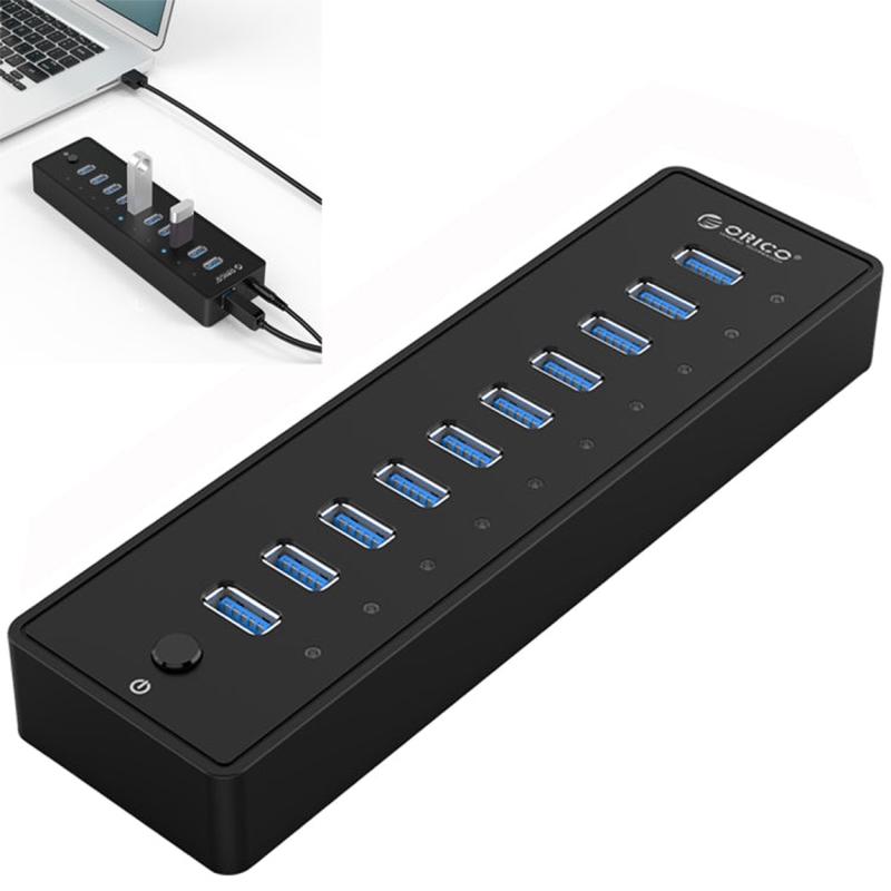 ORICO P10-U3-V1 10 USB 3.0 Ports HUB, Specification: EU Plug