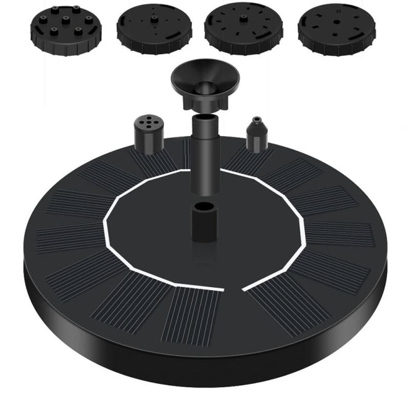 13cm Solar Water Fountain Pool Outdoor Bird Bath Solar Powered Fountain Floating Water