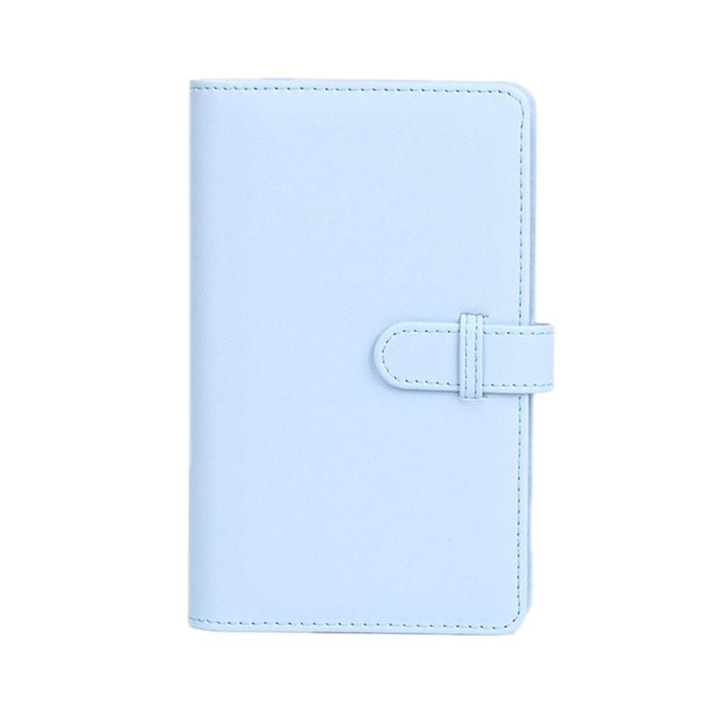 108-Piece Multifunctional 3 Inch Photo Ticket Credit Card Storage Book, Color: Hydrangea Blue