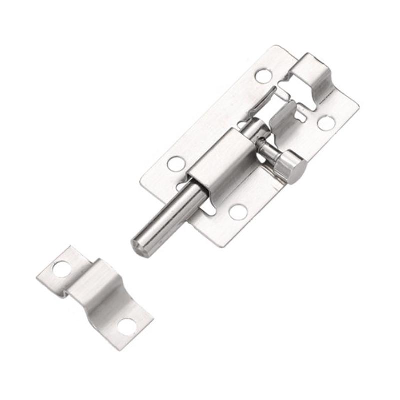 2 inch Stainless Steel Latch Door Bolt Bathroom Wooden Door And Window Anti-Theft Latch Lock