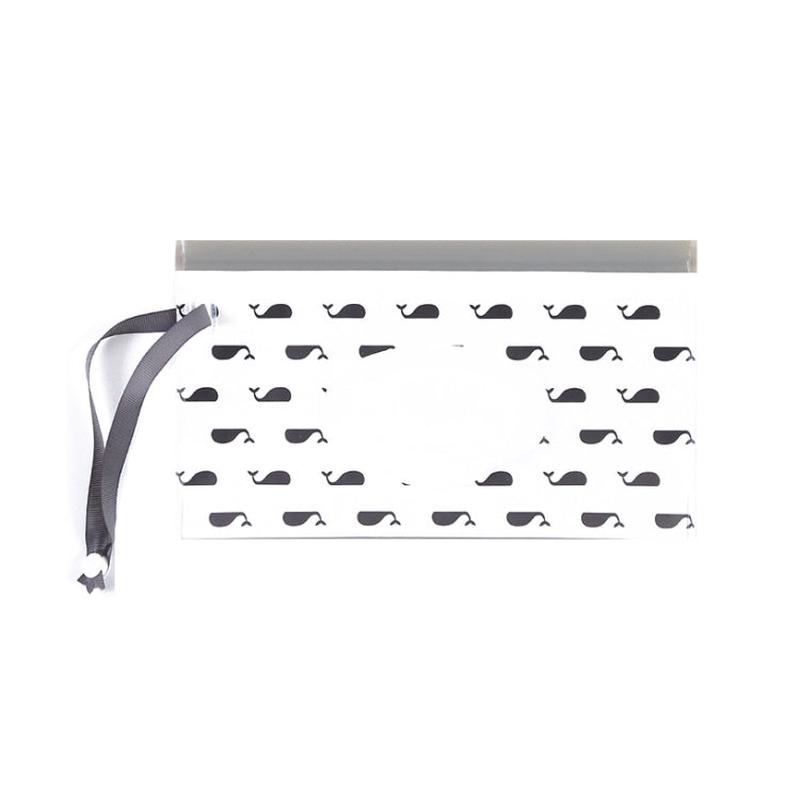 Baby EVA Wet Wipes Bag Portable Flip Removable Sanitary Wet Wipes Bag(Whale)