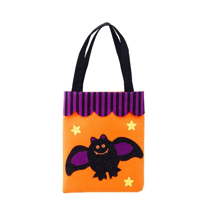 Halloween Non-woven Gift Candy Bag Cartoon Holiday Decoration Props(Bat)