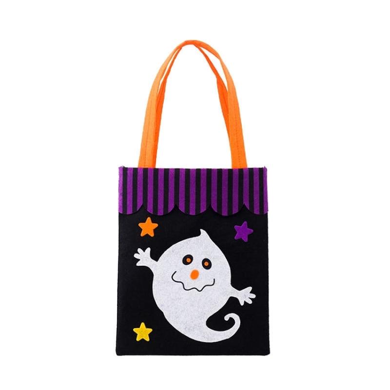 Halloween Non-woven Gift Candy Bag Cartoon Holiday Decoration Props(Ghost)