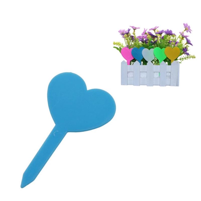 100 PCS Gardening Plant Pot Decoration Love Label Garden Seedling Potted Flower Plant Mark(Blue)