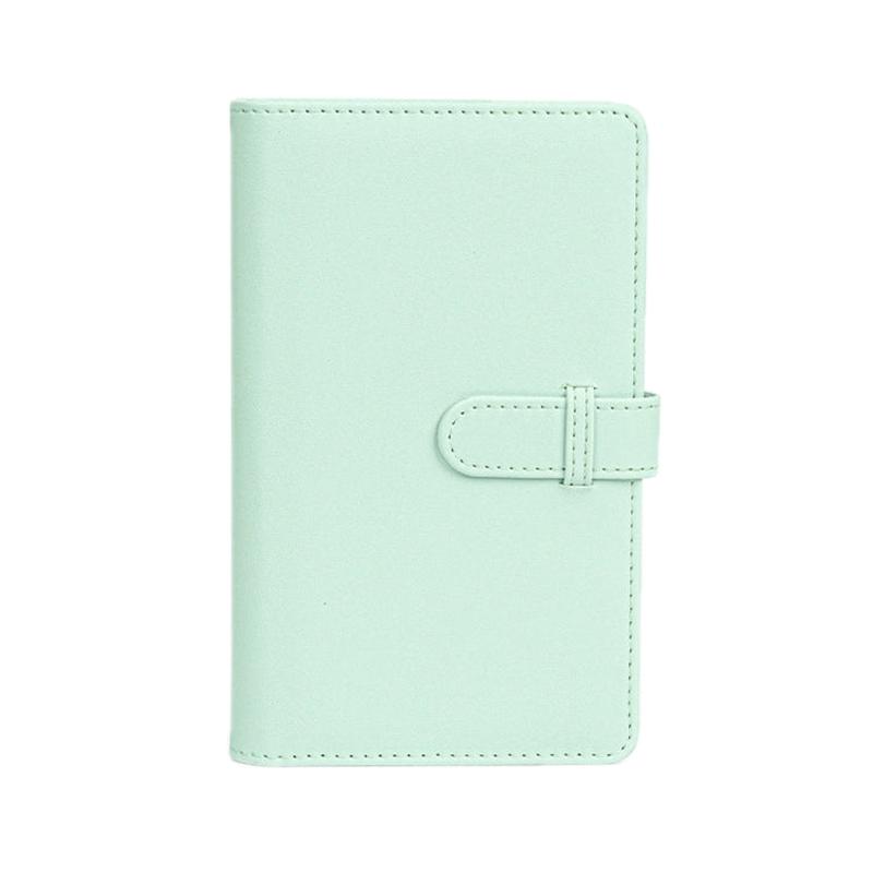 108-Piece Multifunctional 3 Inch Photo Ticket Credit Card Storage Book, Color: Mint Green