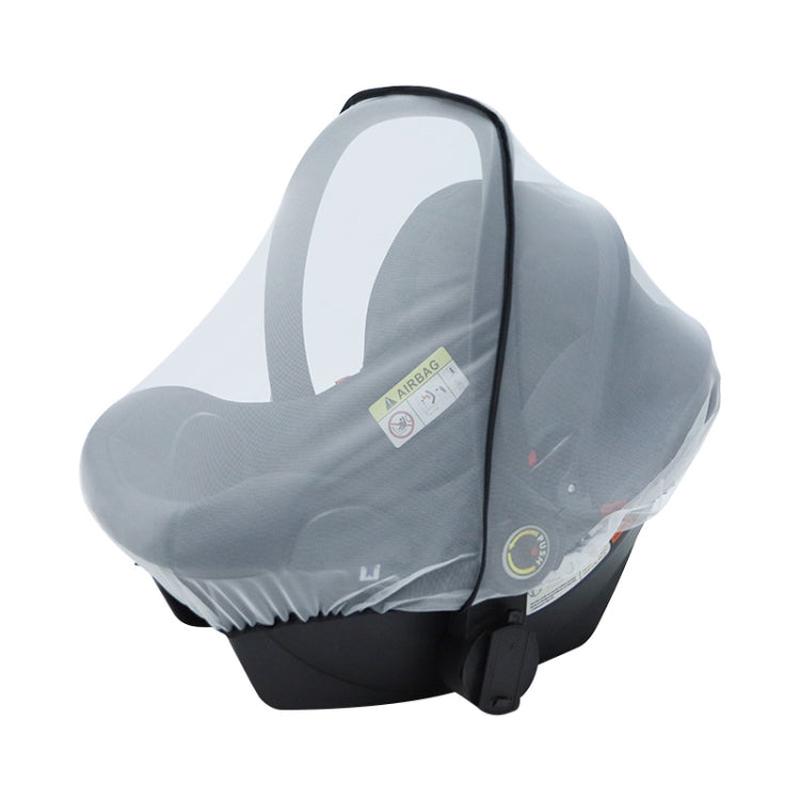 Baby Stroller Pushchair Mosquito Net Newborn Carriage Cradles Cover(White)