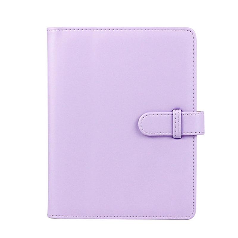 3 Inch PU Leather Retro Photo Album Photo Storage Commemorative Book(Purple)
