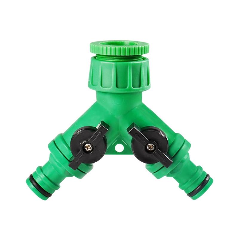 2 Way Garden Plumbing Hose Quick Connect Switch Horticultural Irrigation Faucet Ball Valve(BT918)