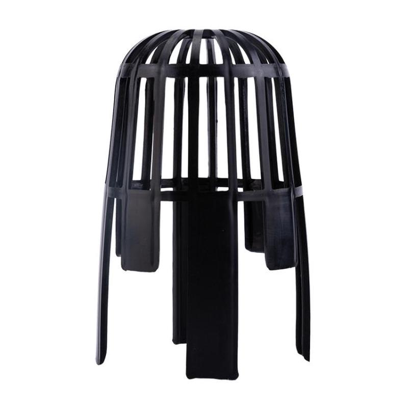 Drainage System Garden Filter Cover Eaves Leaking Pipe Dredging Funnel Protective Cover, Style: Vertical(Black)