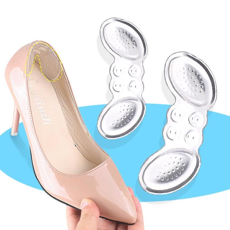 5 Pairs Soft And Abrasion-Resistant GEL Heel Stickers High-Heeled Laces Sticky Invisible Transparent Anti-Drop Heel Stickers(Thick Section-Transparent)