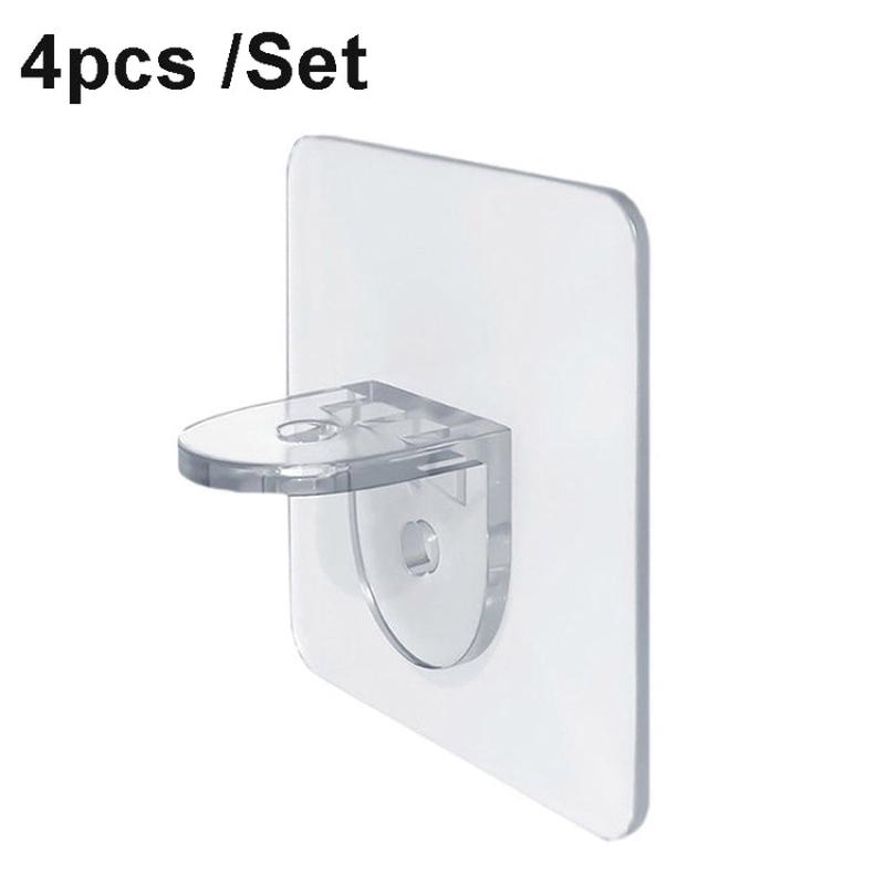 4pcs /Set Simple Firm Load Bearing Wardrobe Layered Partition Bracket, Size: Large 7cm