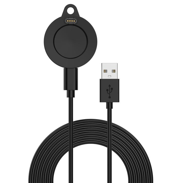 For Garmin Venu X1 Split Round Base USB Port Watch Magnetic Data Charging Cable, Length: 1m(Black)