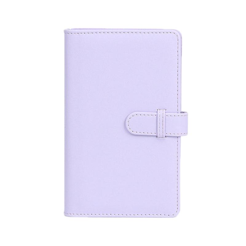 108-Piece Multifunctional 3 Inch Photo Ticket Credit Card Storage Book, Color: Iris Purple