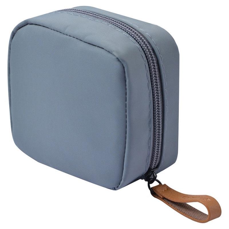 Multifunctional Waterproof Portable Sanitary Storage Bags Mini Cosmetic Bag(Grey)