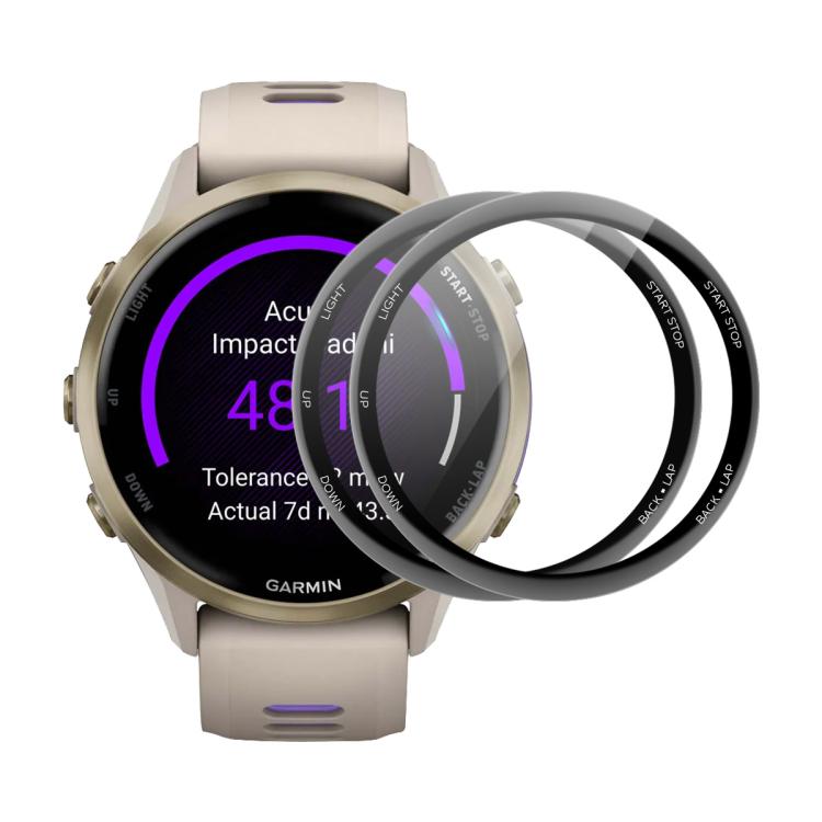 For Garmin Forerunner 570 47mm 2pcs ENKAY 3D Full Coverage Soft PC Edge PMMA HD Screen Protector Film