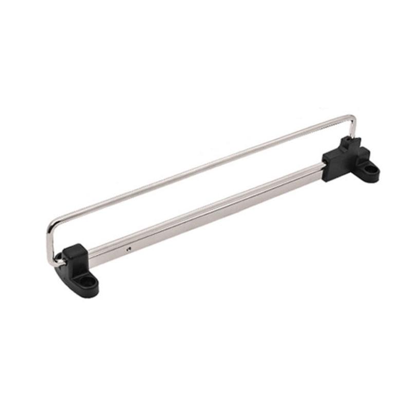Y01B Plastic Head 14 inches Wardrobe Hardware Push-Pull Hanging Rod Clothes Rail
