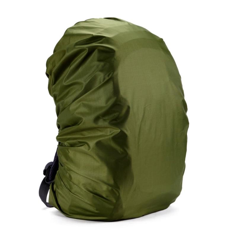 Waterproof Dustproof Backpack Rain Cover Portable Ultralight Outdoor Tools Hiking Protective Cover 35L(Arm Green)
